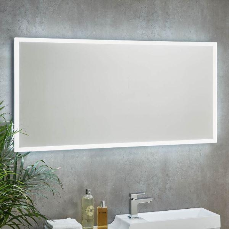 LED Mirror With Demister Pad & Shaver Socket 1200mm x 600mm Mosca