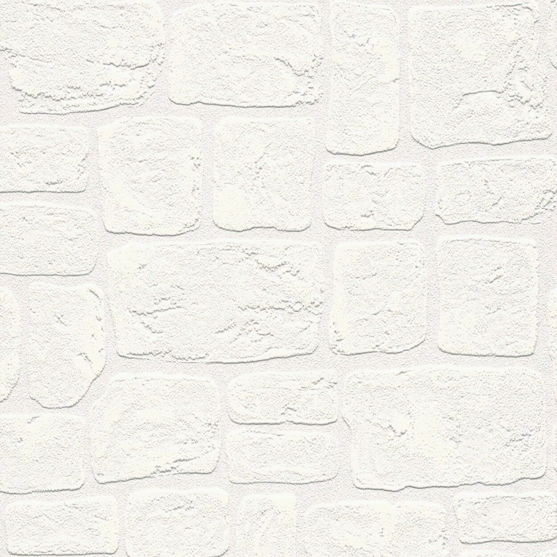 Anaglypta White Brick Effect Paintable Wallpaper