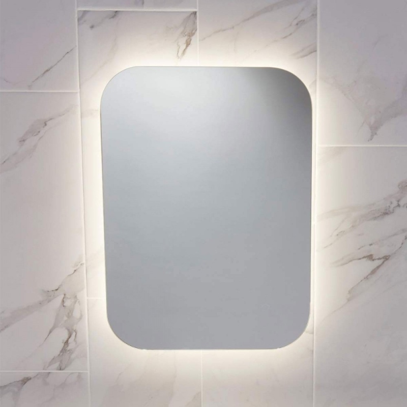 LED Mirror With Demister Pad & Shaver Socket 1200mm x 600mm Aura