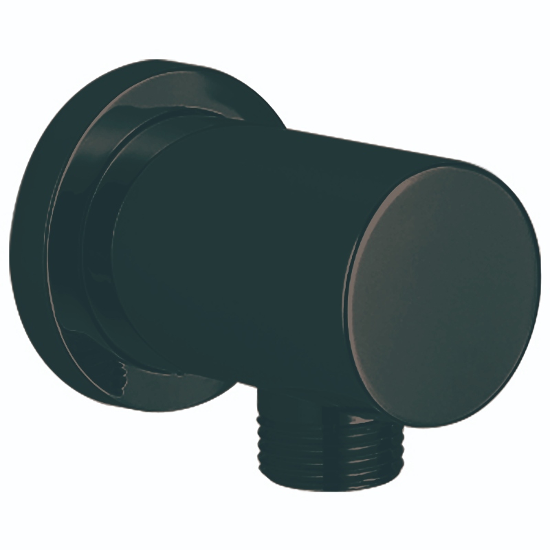 Black Round Outlet Elbow