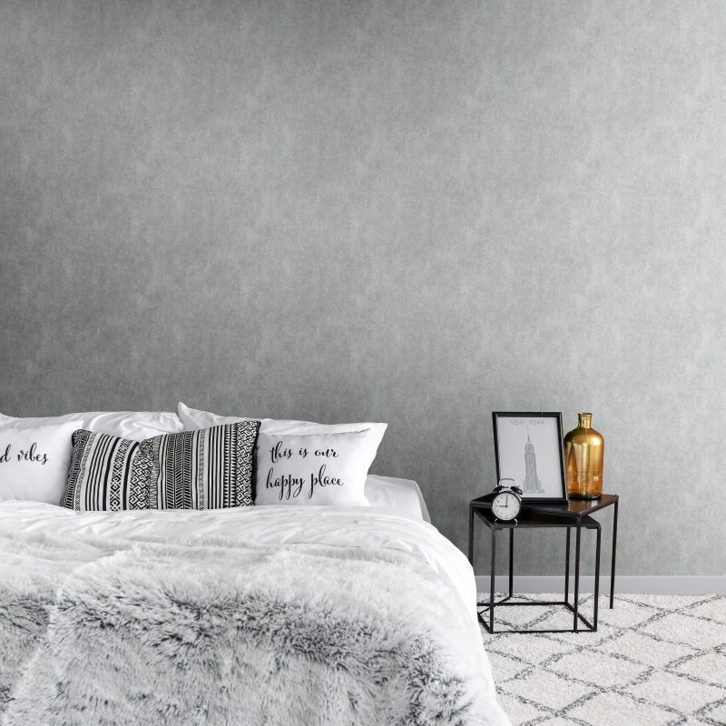 Industrial Texture Grey Axton Wallpaper