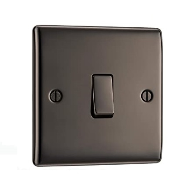 Black Nickel Single Light Switch