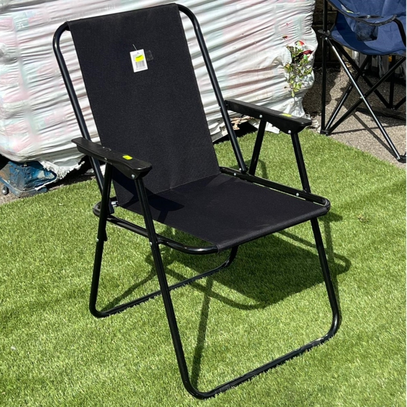 Black Folding Camp Chair