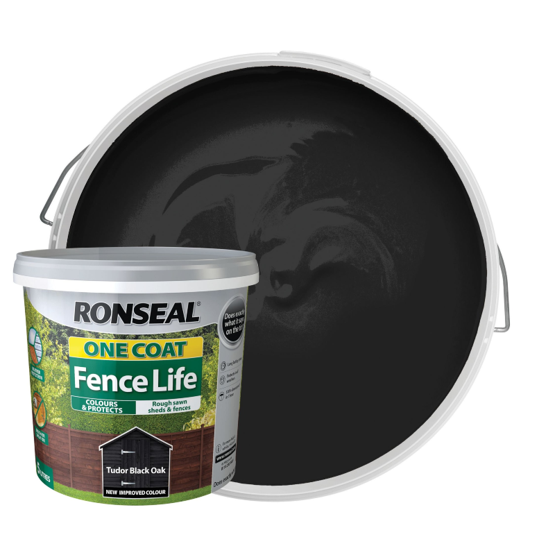 Ronseal Fence Life Tudor Black Oak 5 litre