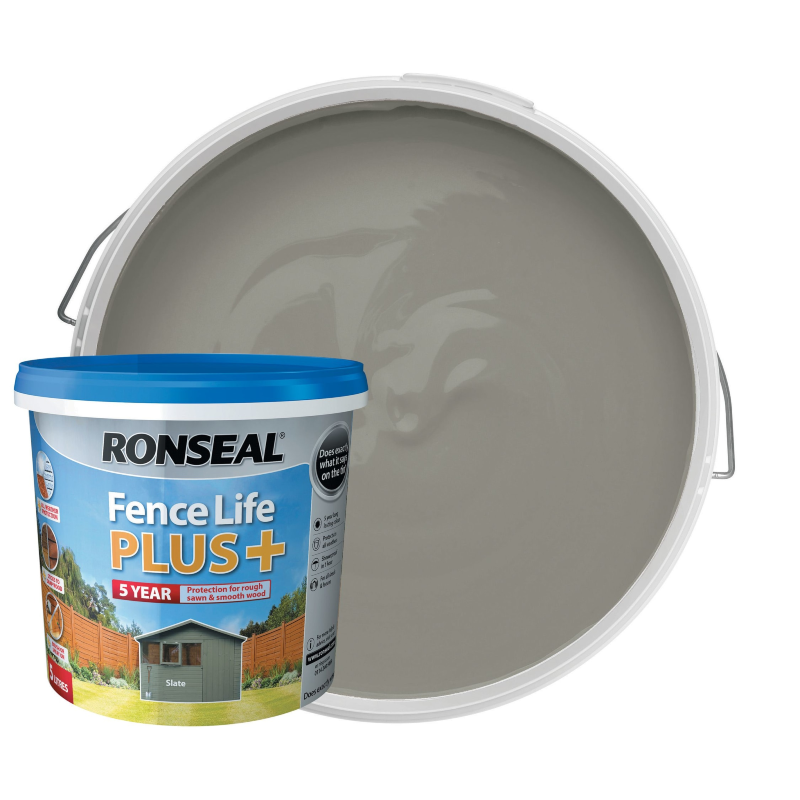 Ronseal Fence Life Plus Slate 5 litre