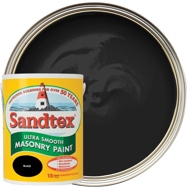 Sandtex Ultra Black Masonry Paint 5 litre
