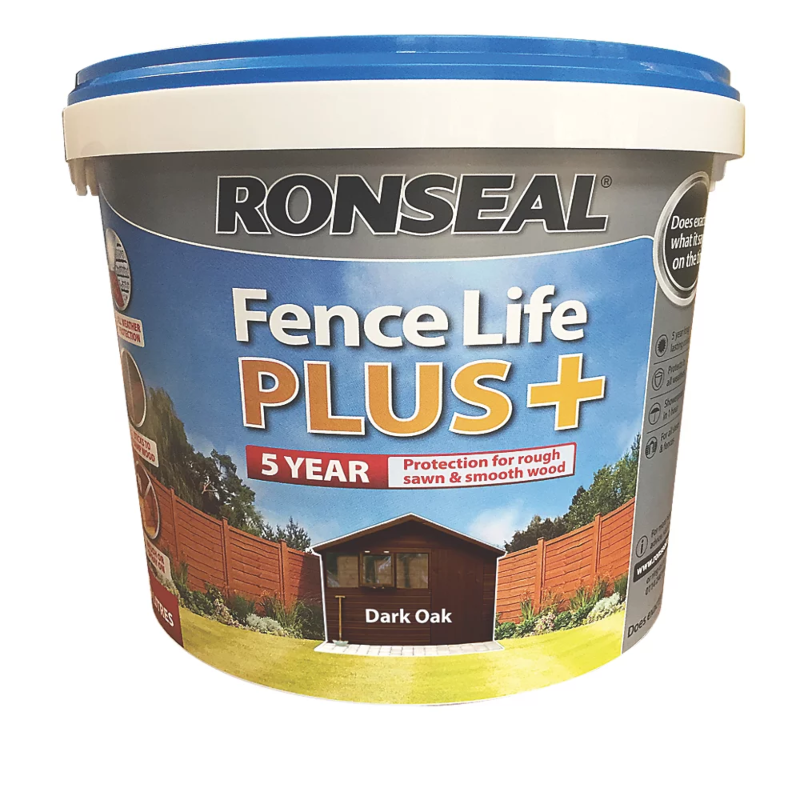 Ronseal Fence Life Plus Dark Oak 5 litre