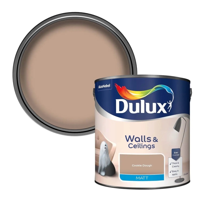 Dulux Cookie Dough Matt Emulsion Paint 2.5litre