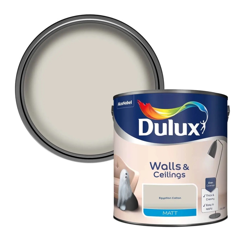 Dulux Egyptian Cotton Matt Emulsion Paint 2.5 litre