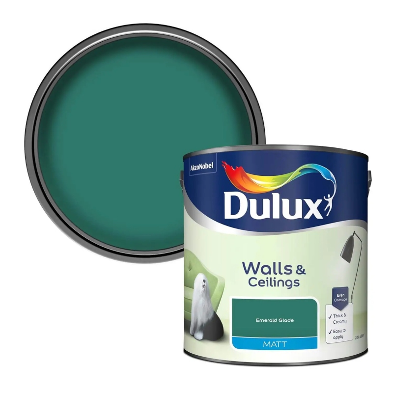Dulux Emerald Glade Matt Emulsion Paint 2.5litre