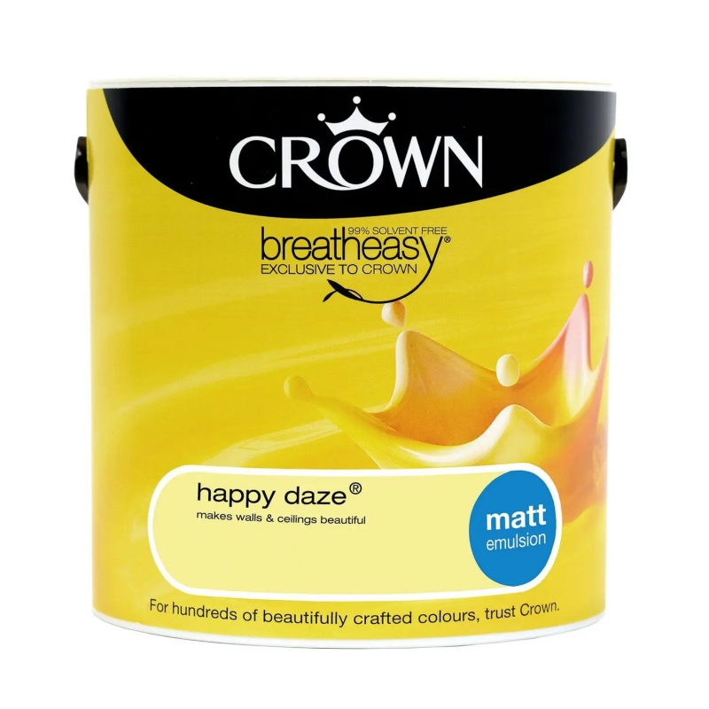 Crown Happy Daze Matt Emulsion Paint 2.5litre