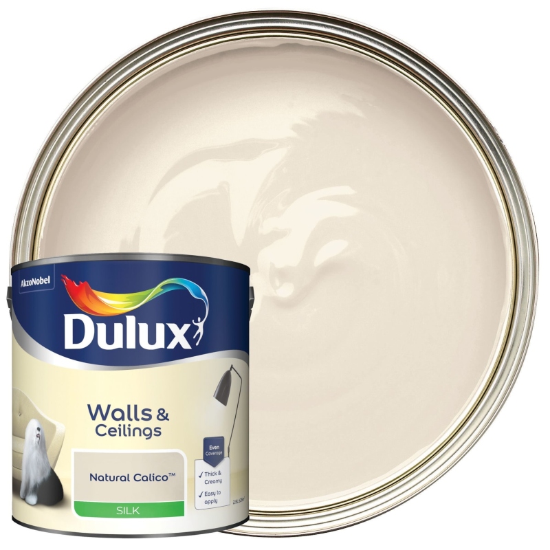 Dulux Natural Calico Silk Emulsion Paint 2.5litre