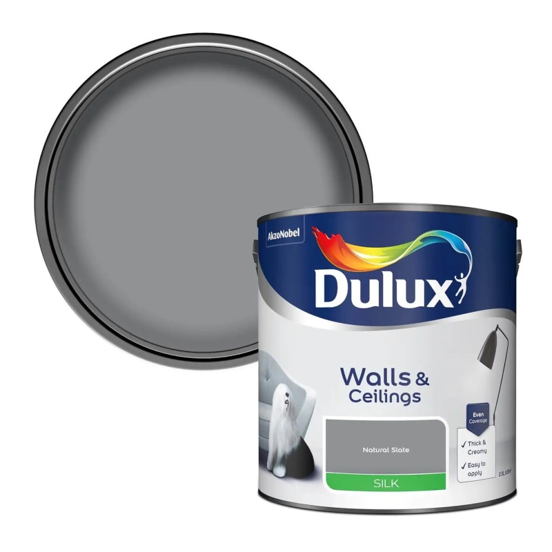 Dulux Natural Slate Silk Emulsion Paint 2.5litre
