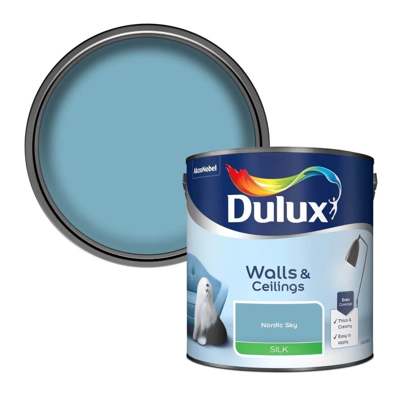 Dulux Nordic Sky Silk Emulsion Paint 2.5litre