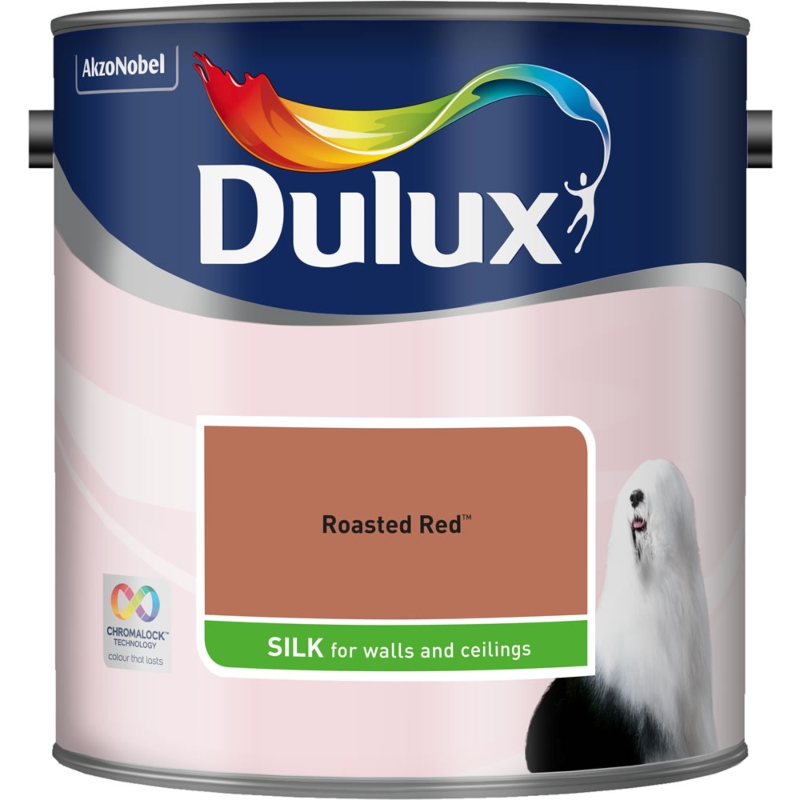Dulux Roasted Red Silk Emulsion Paint 2.5 litre