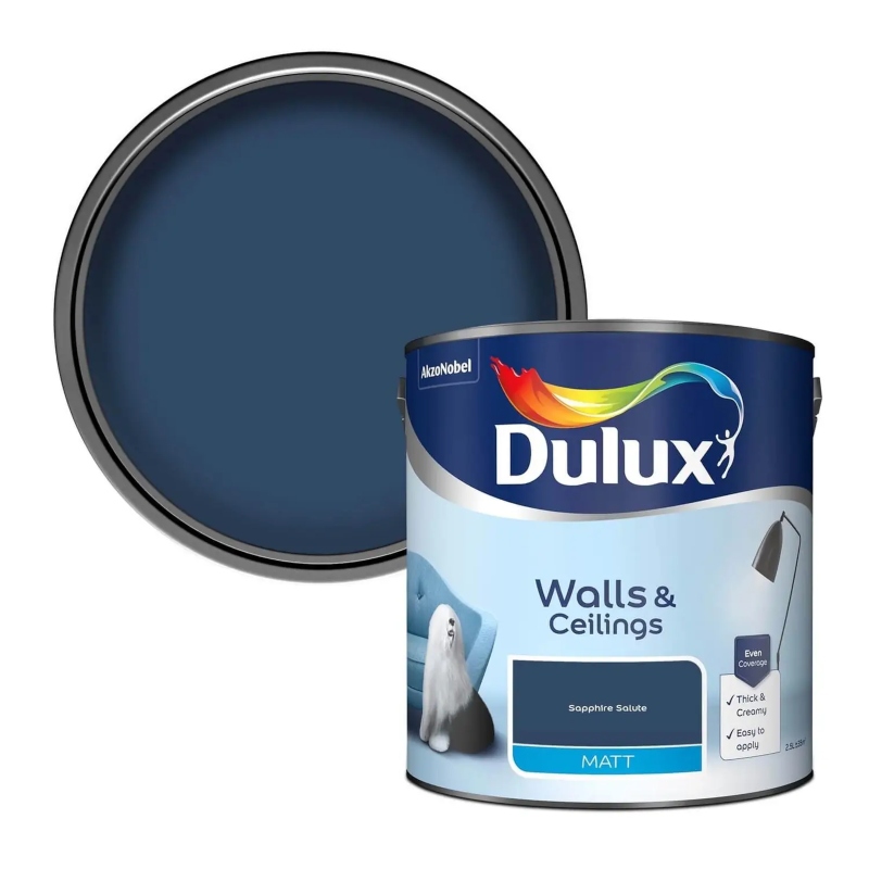 Dulux Sapphire Salute Matt Emulsion Paint 2.5litre