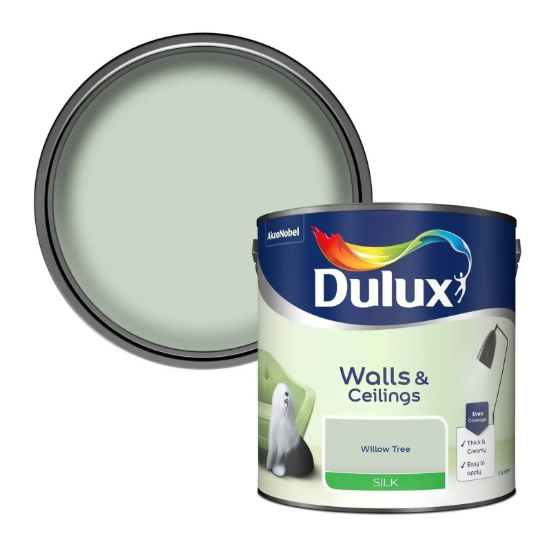 Dulux Willow Tree Silk Emulsion Paint 2.5litre