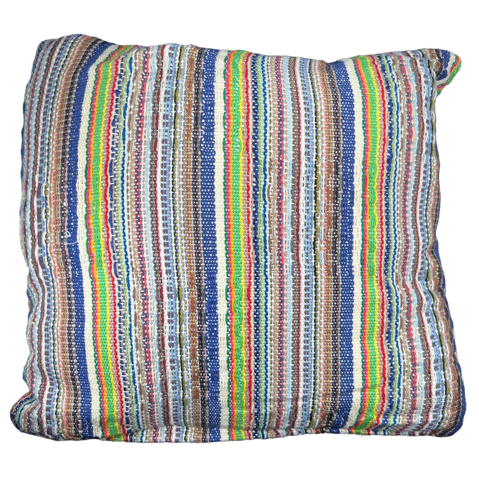 Multi-Coloured Cushion Striped