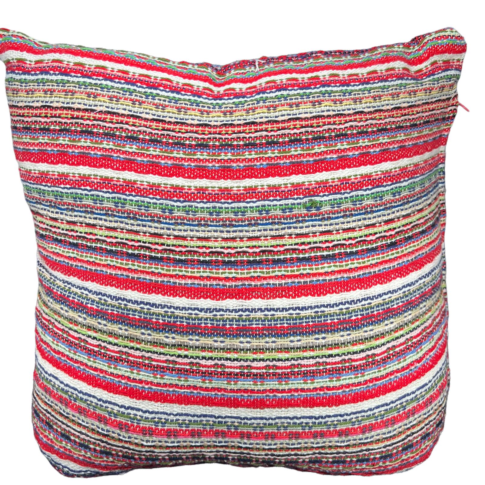 Multi-Coloured Cushion Striped