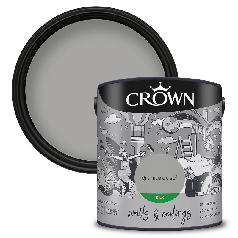 Crown Granite Dust Silk Emulsion Paint 2.5litre