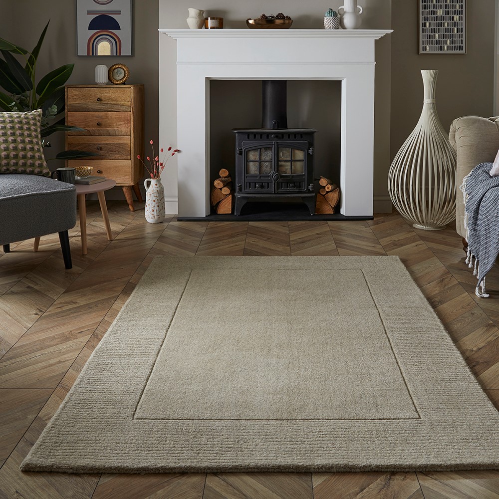 Mayfair Esme Stone Wool Carpet Rug