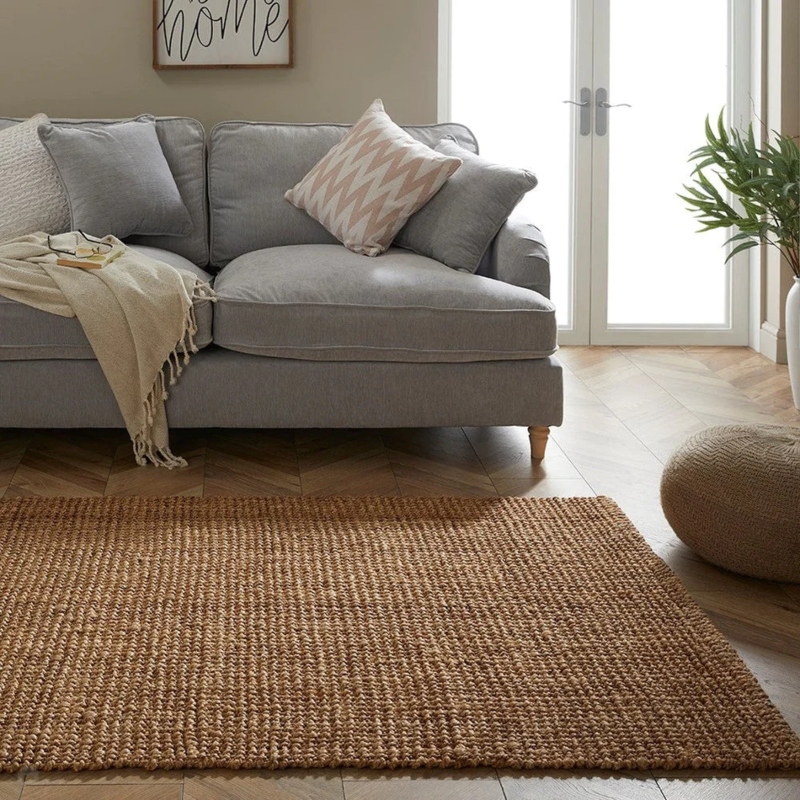 Naturelle Whitefield Natural Handwoven Boucle Carpet Rug