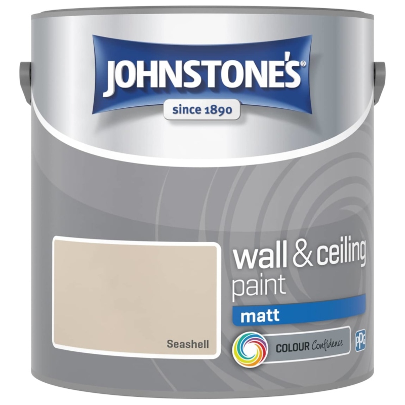 Johnstone’s Seashell Matt Emulsion Paint 2.5litre