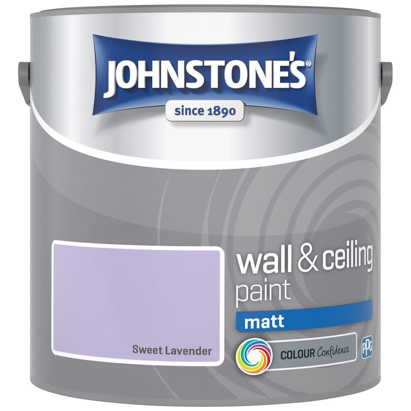 Johnstone’s Sweet Lavender Matt Emulsion Paint 2.5litre