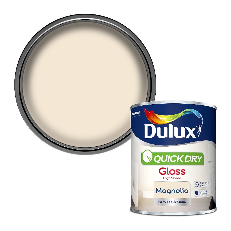Dulux Quick Dry Gloss Magnolia 2.5litre
