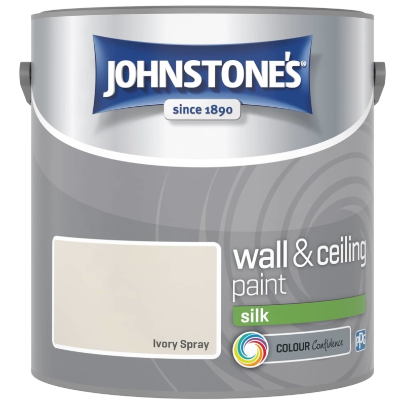 Johnstone’s Silk Ivory Spray Emulsion Paint 2.5litre