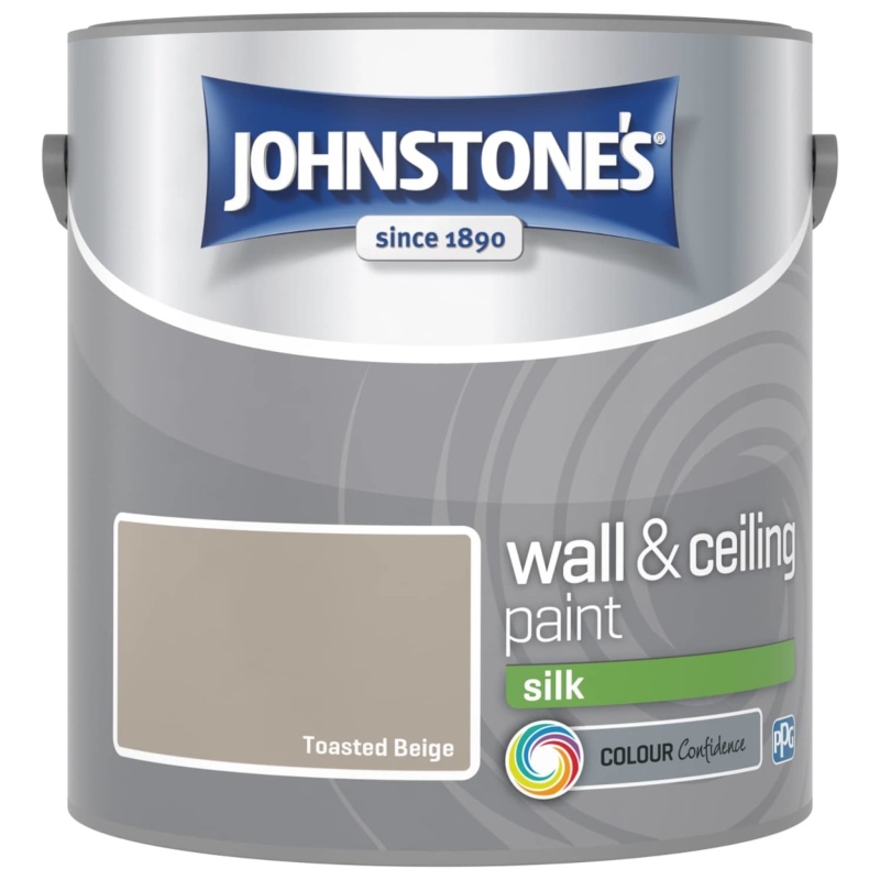 Johnstone’s Toasted Beige Silk Emulsion Paint 2.5litre